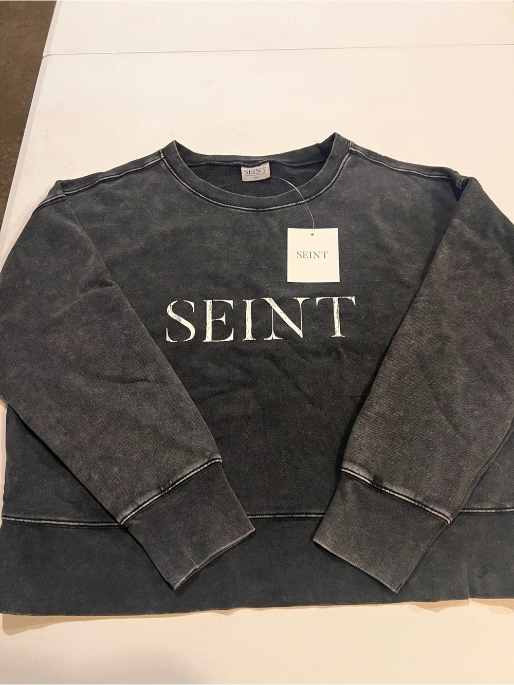 Women’s Charcoal Washed Sweatshirt